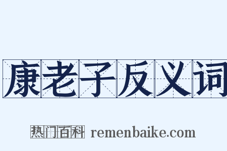 康老子反义词是什么意思的图片